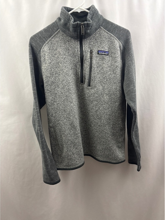 Patagonia Other - Patagonia Sweatshirt Mens M Gray 1/4 Zip Pullover Fleece Better Sweater Logo
